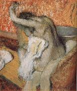 Edgar Degas The lady wiping body after bath oil painting artist